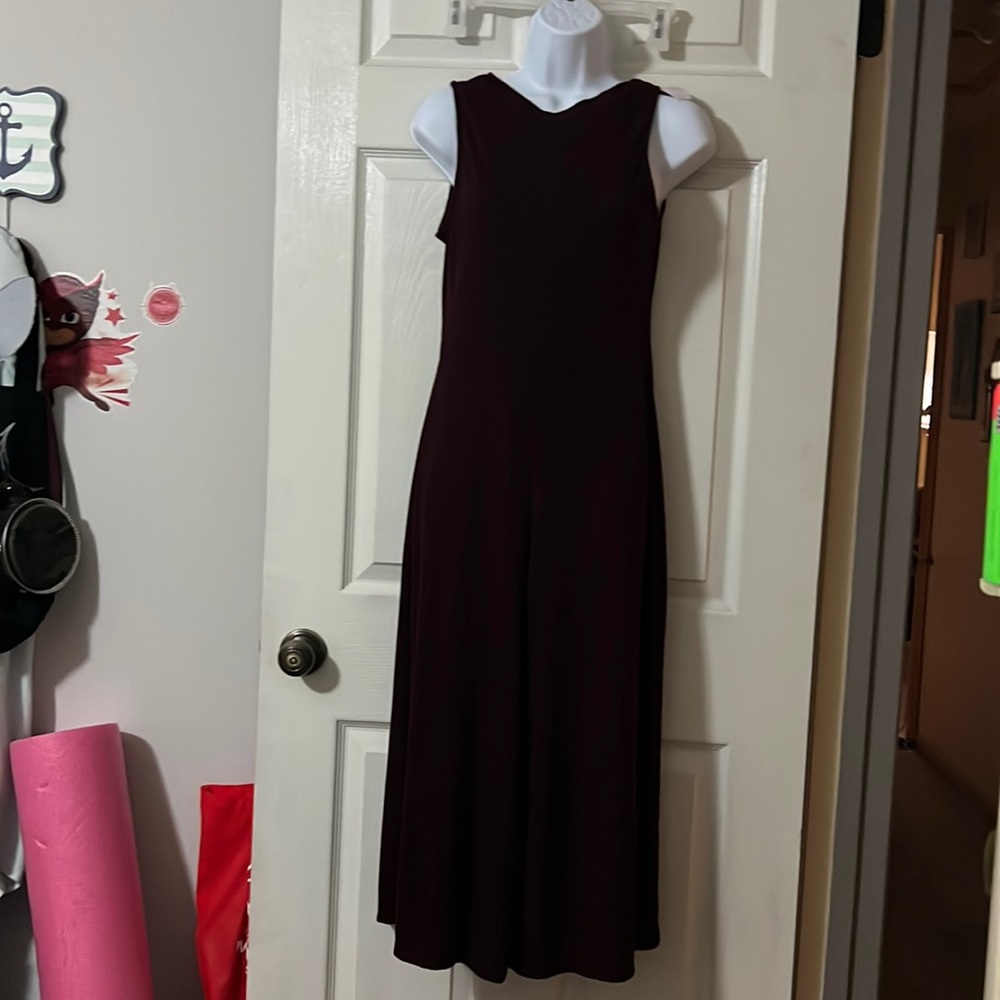 Maroon ankle jumpsuit